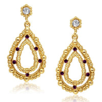 Urthn Austrian Stone Gold Plated Dangler Earrings - 1304721