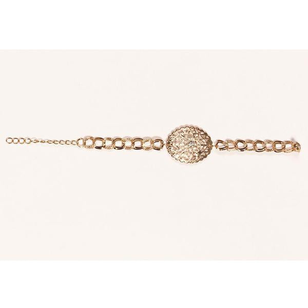 Urthn White Austrian Stone Gold Plated Bracelet - 1400501