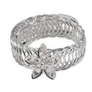 Urthn White Austrian Stone floral Adjustable kada - 1402106F