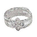 Urthn White Austrian Stone Silver Plated Adjustable kada - 1402108F