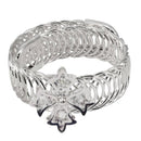 Urthn Silver Plated White Austrian Stone Adjustable kada - 1402109B