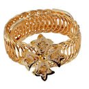 Urthn White Austrian Stone Gold Plated Adjustable Kada - 1402103F