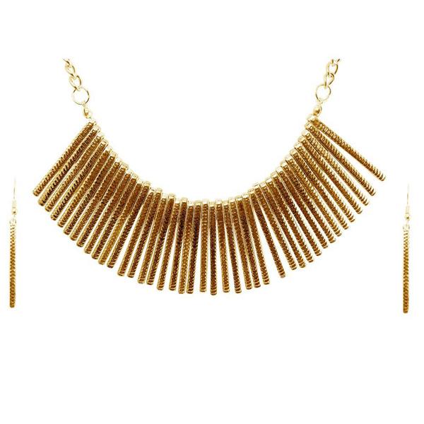 Urthn Costume Gold Plated Necklace Set - 1107401C