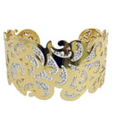 Urthn White Austrian Stone Gold Plated Kada - 1402901A