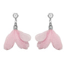 Urthn Austrian Stone Pink Tessel Dangler Earring - 1310901C