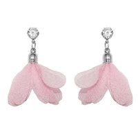 Urthn Austrian Stone Pink Tessel Dangler Earring - 1310901C