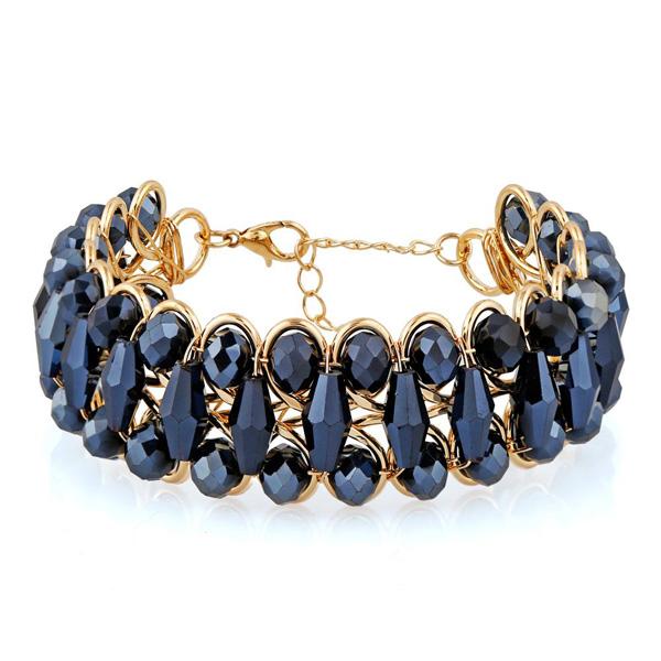 Urthn Gold Plated Crystal Stone Bracelet - 1403102A