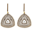 Urthn Austrian Stone Antique Gold Plated Dangler Earrings - 1311201A