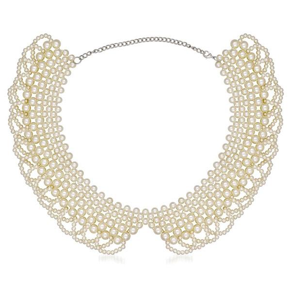 Beadside White Pearl Zinc Alloy Necklace - 1111101