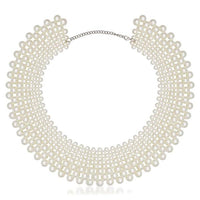 Beadside Zinc Alloy White Pearl Necklace - 1111102