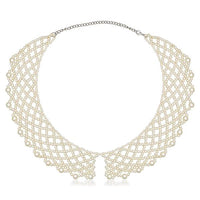 Beadside Zinc Alloy White Pearl Necklace - 1111107