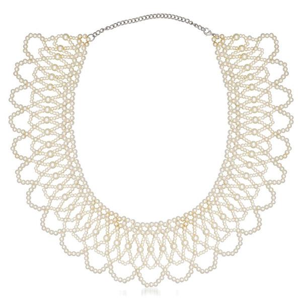 Beadside White Pearl Zinc Alloy Necklace - 1111108