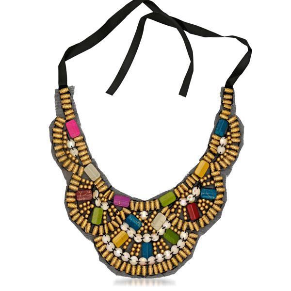 Urth Zinc Alloy Multicolour Beads Necklace - 1111208