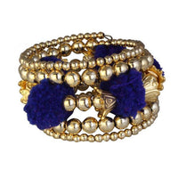 Urthn Gold Plated Blue Thread kada - 1403309F