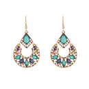 Urthn Antique Gold Plated Multicolor Dangler Earrings - 1311813A