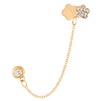 Urthn Gold Plated Austrian Stone Ear Cuff - 1310420A