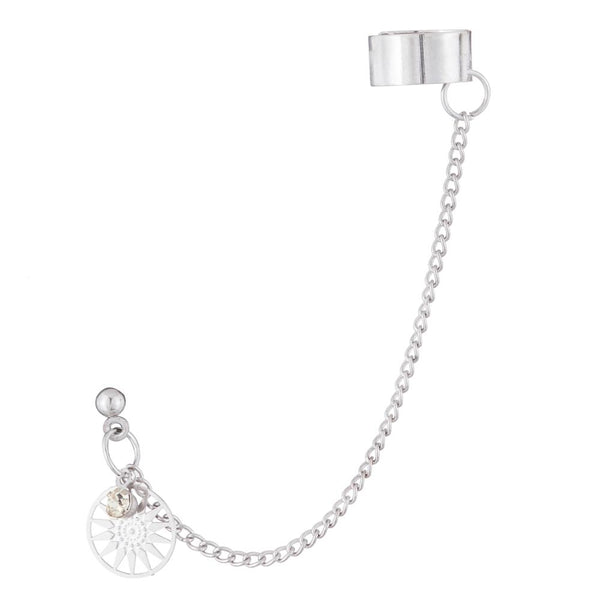 Urthn Silver Plated Austrian Stone Ear Cuff - 1310429A