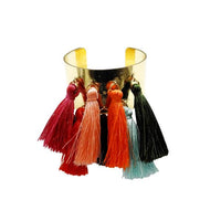 Urthn Gold Plated Multi Tassel Thread Kada