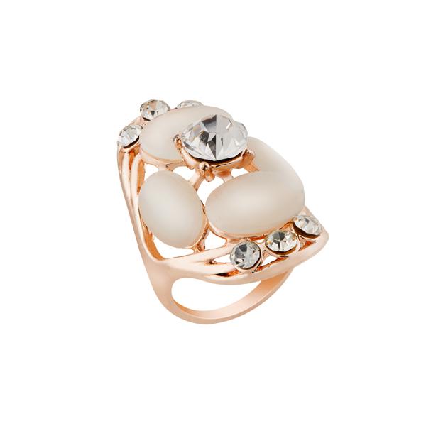 Urthn Rose Gold Plated Stone Ring - 1501823_18