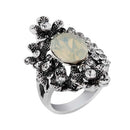Urthn Rhodium Plated White Stone Ring - 1501848_17