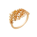 Urthn Leaf Design Gold Plated Ring - 1501819B_19