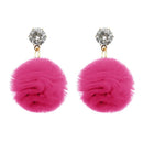 Urthn Gold Plated Austrian Stone Pom Pom Dangler Earrings - 1310903H