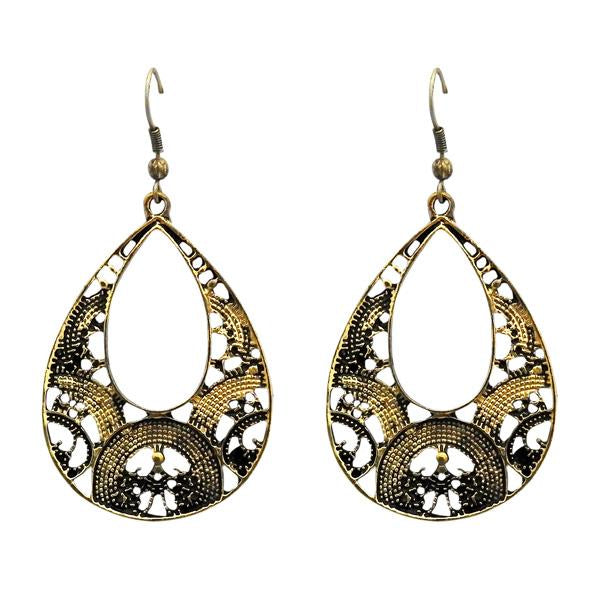 Urthn Antique Gold Plated Dangler Earrings - 1304725