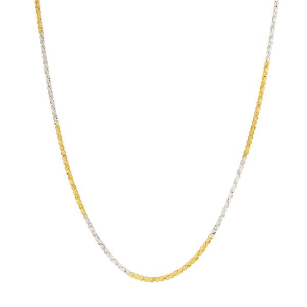 Urthn 2 Tone Plated Chain Necklace For Mens - 1204103