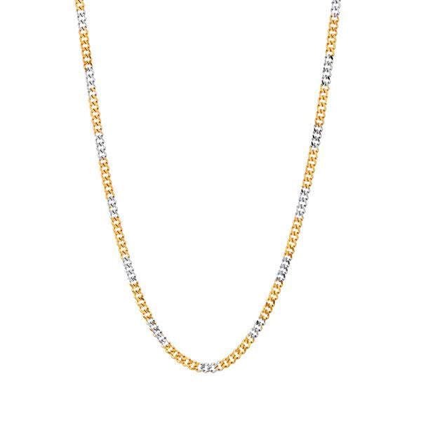 Urthn 2 Tone Plated Chain Necklace For Mens - 1204104