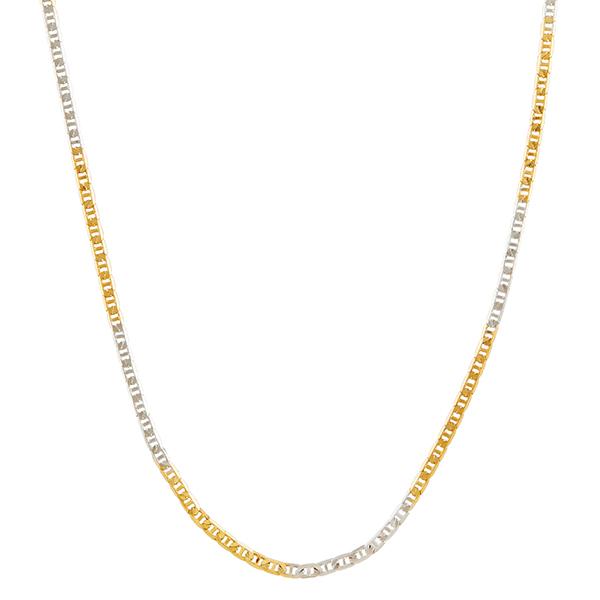 Urthn 2 Tone Plated Chain Necklace For Mens - 1204105