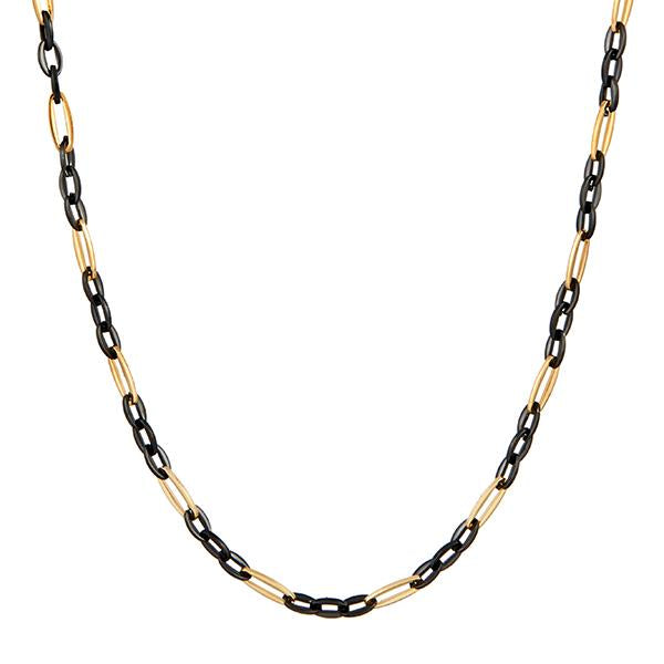 Urthn 2 Tone Plated Chain Necklace For Mens - 1204109