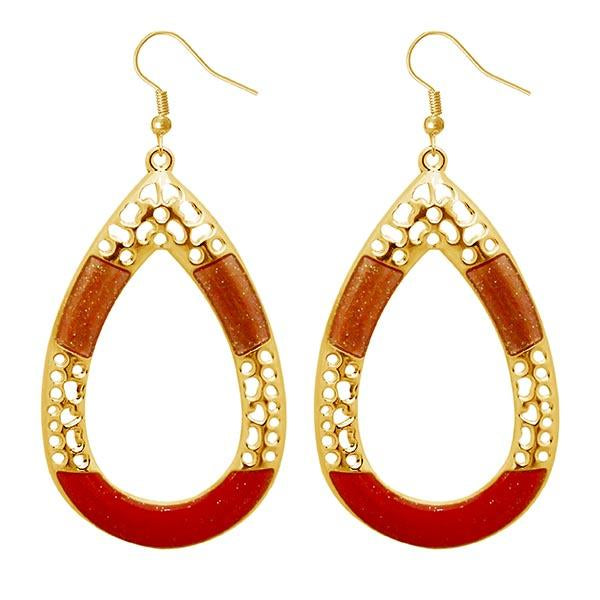 Urthn Gold Plated Dangler Earrings - 1310126D