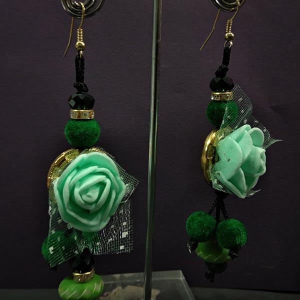 Urthn Floral Design Dangler Earrings - 1313436D