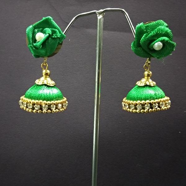 Urthn Floral Thread Jhumki Earrings - 1313437D