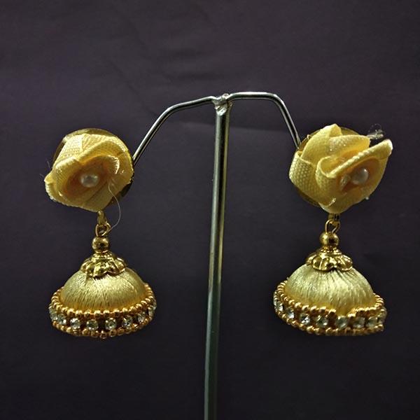 Urthn Floral Thread Jhumki Earrings - 1313437E