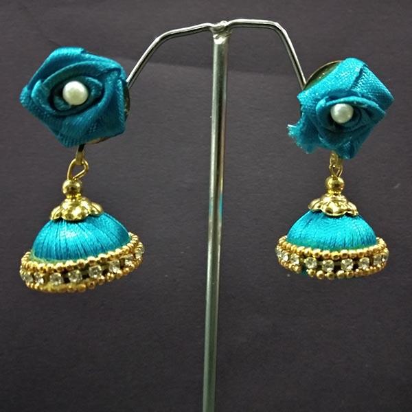 Urthn Floral Thread Jhumki Earrings - 1313437F