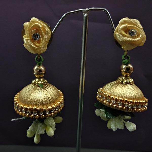 Urthn Floral Thread Jhumki Earrings - 1313440E