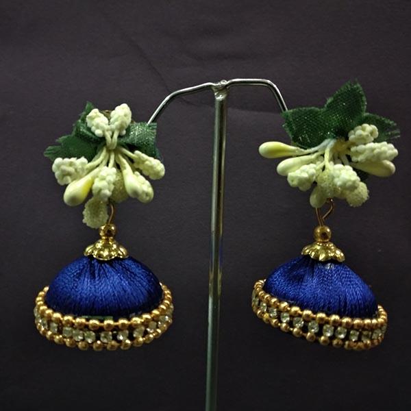 Urthn Floral Thread Jhumki Earrings - 1313441E