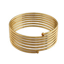 Etnico Gold Plated Spring Kada Bangles for Women (ADB160FL-a)