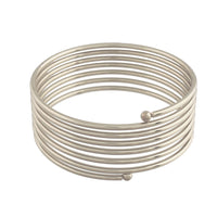 Etnico Rhodium Plated Spring Kada Bangles for Women (ADB160S-b)