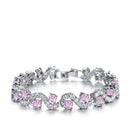 Etnico Silver-Plated Chain Bracelet (Women) - ADB181Pi