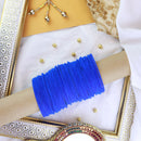Etnico Gorgeous Traditional Blue Color Plain Metal Velvet Chuda Bangle Set for Women & Girls (ADB327Bl-a) (Set of 48 )