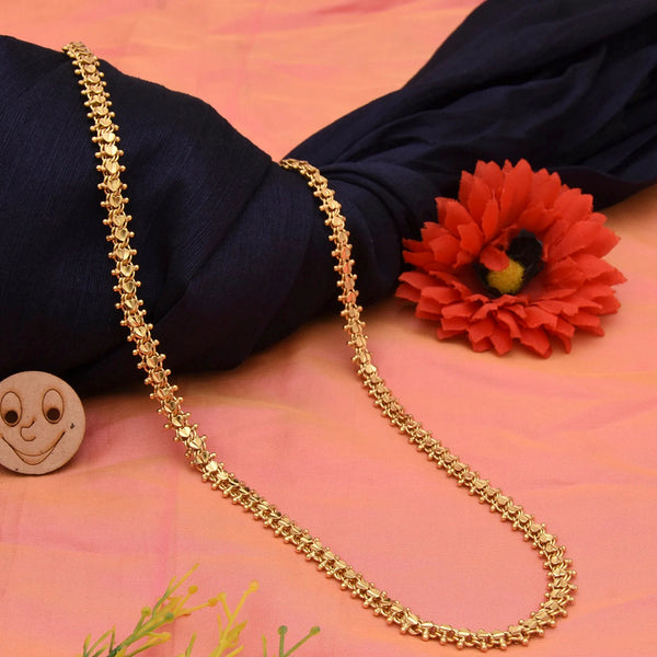 Mahavir Gold Plated Chain