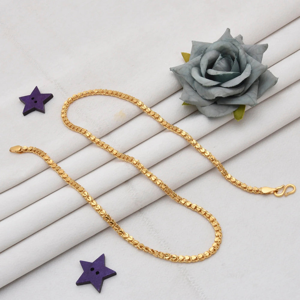 Mahavir Gold Plated Chain