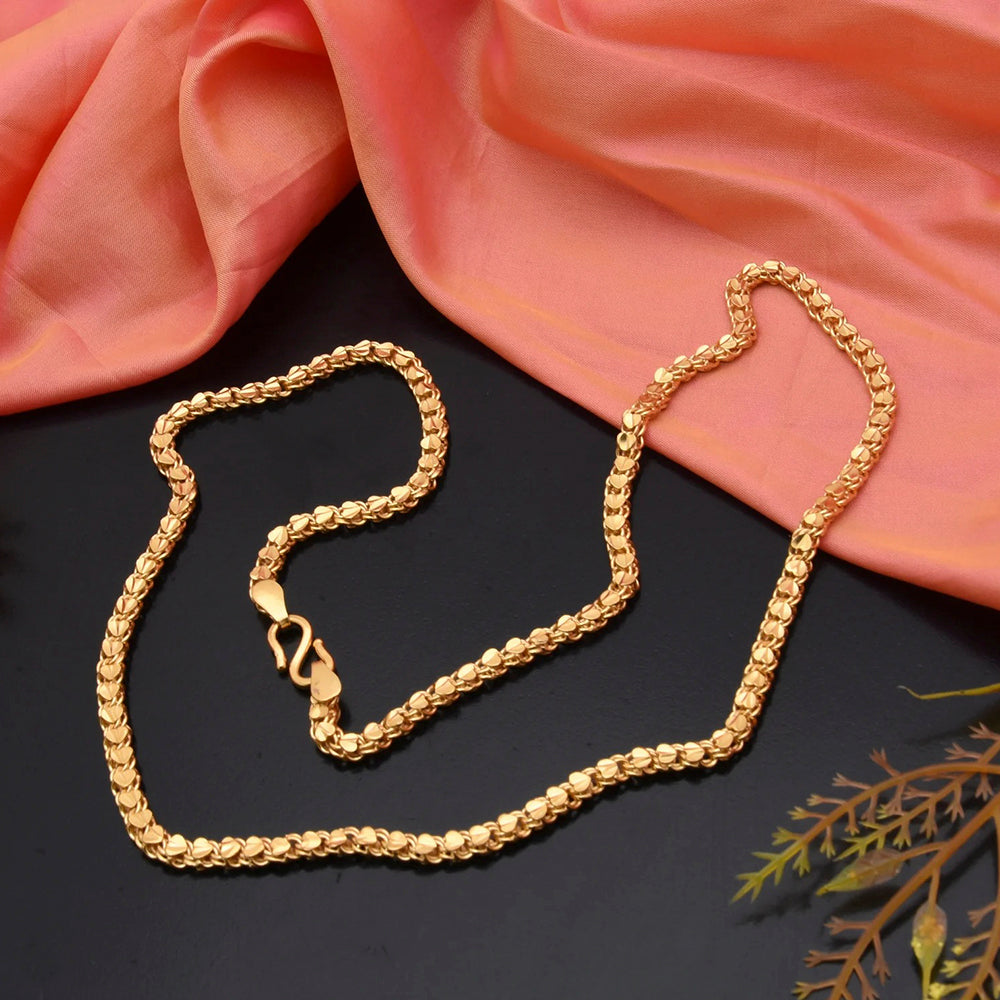 Mahavir Gold Plated Chain