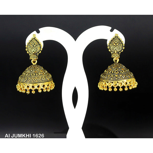 Mahavir Gold Plated Jhumki Earrings -AI Jumkhi 1626