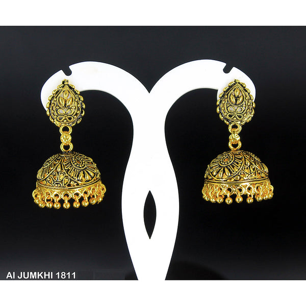 Mahavir Gold Plated Jhumki Earrings -AI Jumkhi 1811