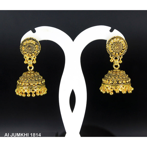 Mahavir Gold Plated Jhumki Earrings -AI Jumkhi 1814