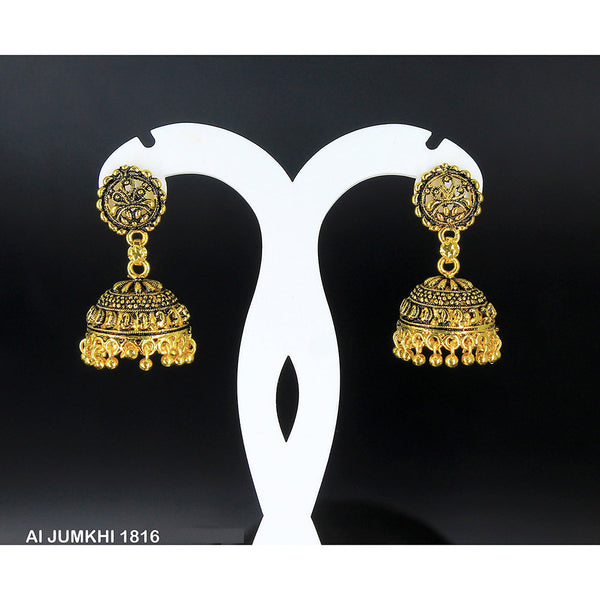 Mahavir Gold Plated Jhumki Earrings -AI Jumkhi 1816