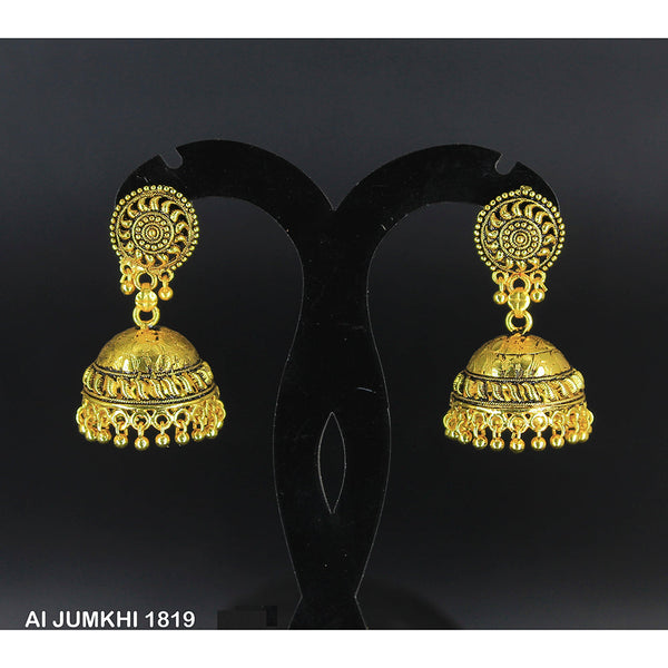 Mahavir Gold Plated Jhumki Earrings -AI Jumkhi 1819